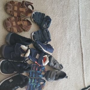 Bulk Stylish Kids' Brown and Blue Sandals